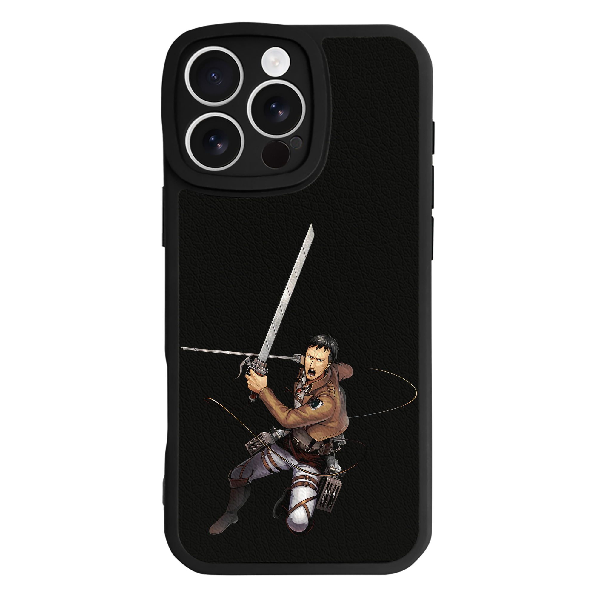 （画像用） 進撃の巨人 Attack on Titan 【iPhone 16シリーズ対応】シリコンスマホケース（レザー調） 材質：シリコン